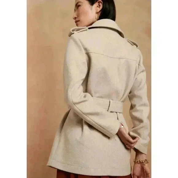 Banana Republic Belted Collar Jacket-Coat - Picture 2 of 16